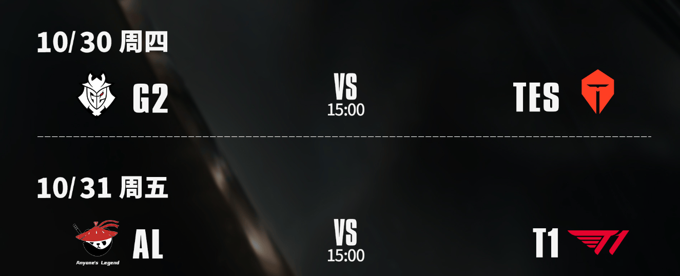 S15八强赛：AL能否打破LPL魔咒？TES大战G2